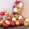 Red and Gold Balloon Garland Kit, 100 Pack Red and Gold Balloons White Gold Confetti Latex Balloons